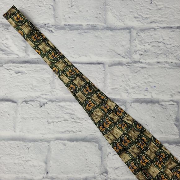 Dunhill Medieval Knight on Horse Medallion Silk Tie - Picture 7 of 14